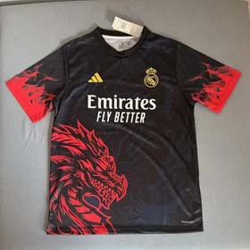 2024 2025 New Dragon Pattern Real Madrid Football Short Sleeve Training Sportswear(40 styles)-2037