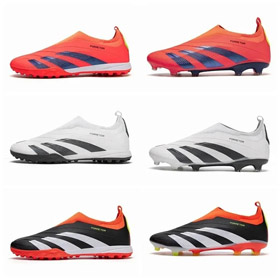 Adidas PREDATOR ELITE anti-kick wrapping lightweight low-top football shoes-2958