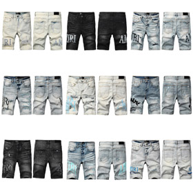 AIMRI new denim shorts shorts straight casual slim pants-4257